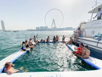3-6 Hour Birthday Party 76ft Yacht With Cake, Decorations & Inflatables / Waterslides – (Up to 45PAX)