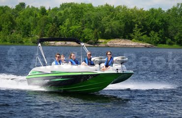 19ft - 150HP Deck Boat Rental - 24hr Full Day Rental In Muskoka, Gravenhurst (Massive Discounts For Booking Multiple Days)
