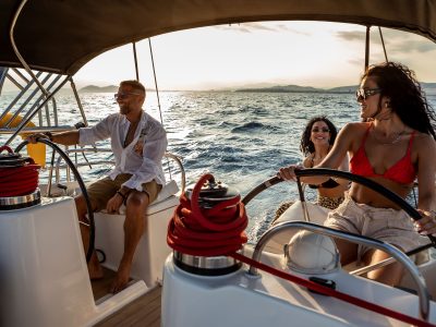 5 hour Private luxury sunset sailing cruise in Athenian Riviera with light dinner