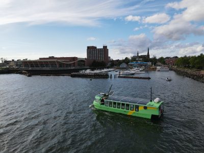 Take a private eco cruise on North America's LARGEST solar-powered boat!