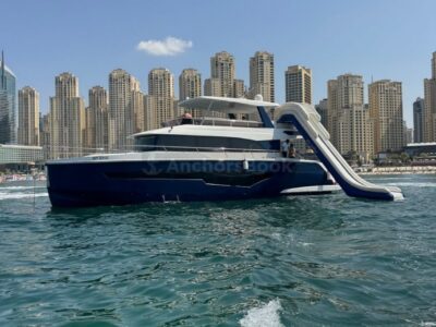Water Fun Yacht Charter In Dubai – 2023 Year 62ft Yacht With Waterslides & Inflatables – 25 PAX