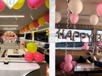 3-5 Hour Birthday Party 56ft 24PAX L Yacht - Includes: 🎂Cake, 🎈Decorations, 🥂Unlimited Alcohol & Soft Drinks