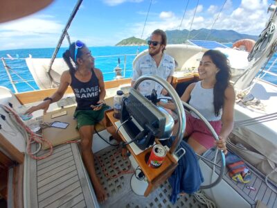HYPE YACHT 55 Phuket: Phi Phi Island & Maya Bay Luxury Yacht Day Tour | AnchorsBook Photo 44ft Sailing Yacht Charter in Samui