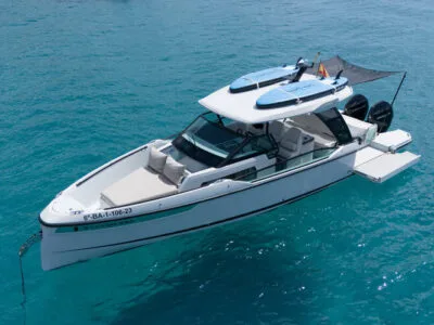 Ibiza Private Charter – Saxdor 320 GTO with Expansive Sun Decks