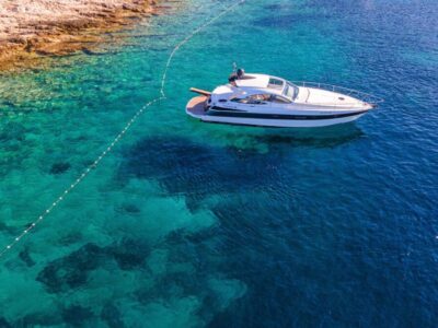 Luxury Pershing 46 Motor Yacht Charter in Hvar, Croatia – Full-Day Private Cruise for 10 with Skipper & Hostess