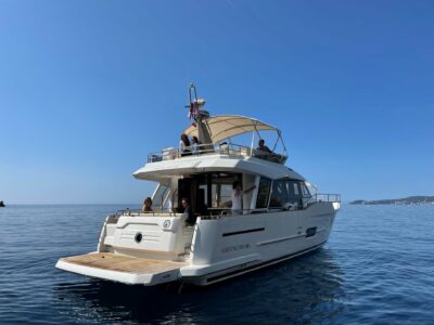 Greenline 48 Fly Yacht Charter in Monaco – Skipper & Fuel Included