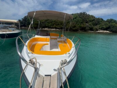 Private Marinello 22 Boat Rental in Ksamil, Albania | 2023 Motorboat for Island Hopping & Coastal Cruises