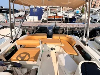 Private Eolo 150HP Boat Rental in Ksamil, Albania | 2015 Motorboat for Island Hopping & Coastal Cruises