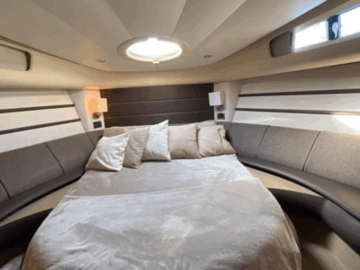 Explore Orikum by Sea on the Classic Azimut 46 Motor Yacht