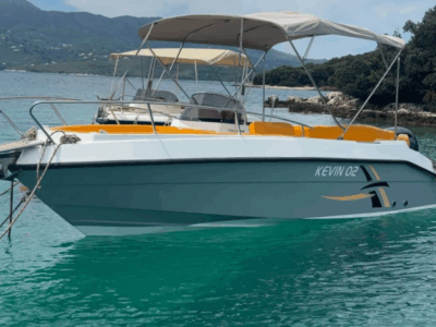 Private Marinello 22 Boat Rental in Ksamil, Albania | 2023 Motorboat for Island Hopping & Coastal Cruises