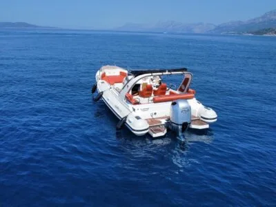 Private Aquamax B-27F Boat Rental in Makarska, Croatia | Perfect for Island Hopping & Coastal Cruises