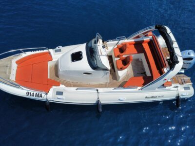 Private Aquamax B-27F Boat Rental in Makarska, Croatia | Perfect for Island Hopping & Coastal Cruises