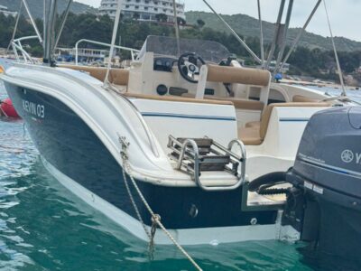 Private Eolo 150HP Boat Rental in Ksamil, Albania | 2015 Motorboat for Island Hopping & Coastal Cruises