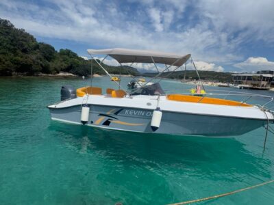 Private Marinello 22 Boat Rental in Ksamil, Albania | 2023 Motorboat for Island Hopping & Coastal Cruises