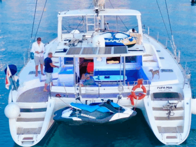 Pupa Mia – Lagoon 440 Catamaran Charter for 25 Guests | Affordable Party Charter in Malta