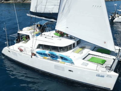 Lagoon 440 Catamaran Charter with Water Toys & Glass-Bottom Boat Experience