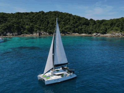 Lagoon 440 Catamaran Charter with Water Toys & Glass-Bottom Boat Experience
