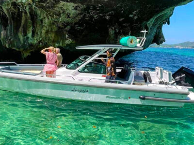 HYPE YACHT 55 Phuket: Phi Phi Island & Maya Bay Luxury Yacht Day Tour | AnchorsBook Photo 28Ft Axopar T-Top Speedboat for Private Escapes in Phuket