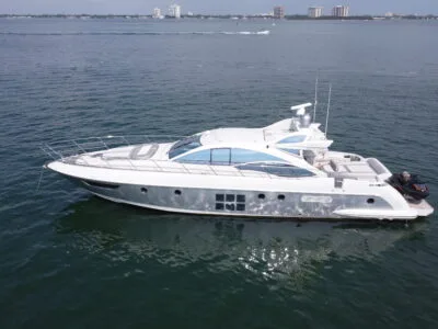 Luxury 62’ Azimut Sport Yacht Charter from Bayside Marina + Open Bar & Jet Ski