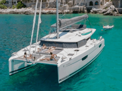Fountain Pajot 47 – Ultra-Luxury Catamaran Escape in Kalamata, Greece