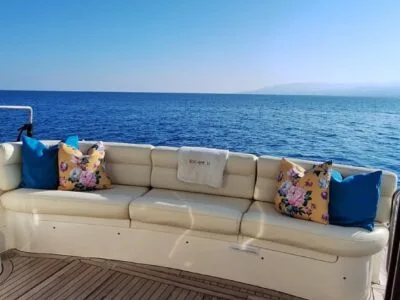 Explore Latchi Aboard the Rodman 38 Flybridge Yacht
