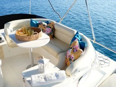 Explore Latchi Aboard the Rodman 38 Flybridge Yacht