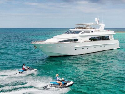 Unwind Above the Water on the 105’ Aqua with Private Jacuzzi