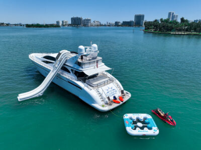 Title: 105' Leopard Superyacht Charter in Miami | Jet Skis, Seabobs, Slide & Jacuzzi Included