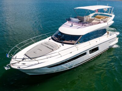 French Luxury on the Water | 52ft Prestige Flybridge Yacht Charter Miami