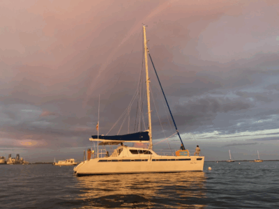 Set Sail in Miami Aboard the Spacious 48ft Leopard Sailing Catamaran