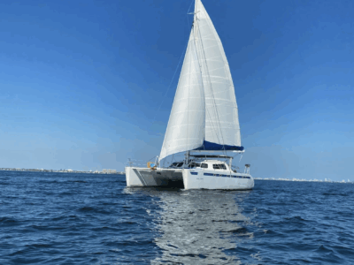 Set Sail in Miami Aboard the Spacious 48ft Leopard Sailing Catamaran