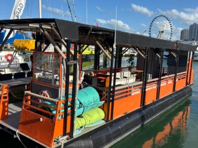 Celebrate Miami in Style Aboard the 50ft Champagne Showers Yacht