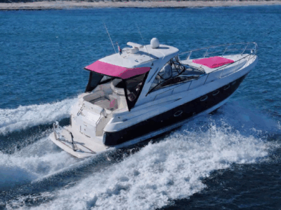 Turn Heads in Miami Aboard the Stylish 45ft Diamond Pink Yacht