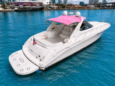 Make a Statement on Miami Waters Aboard the 60ft Pink Sea Ray Yacht
