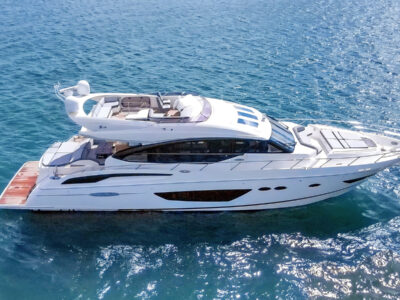 Experience Waterfront Elegance on the 74’ Princess in North Bay Village