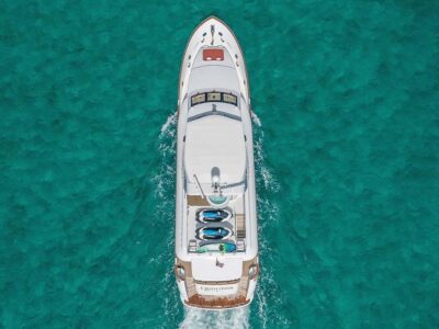 Unwind Above the Water on the 105’ Aqua with Private Jacuzzi