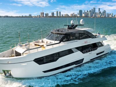 Indulge in a Floating Wellness Retreat on the 95’ Ocean Alexander with Jacuzzi and Gym