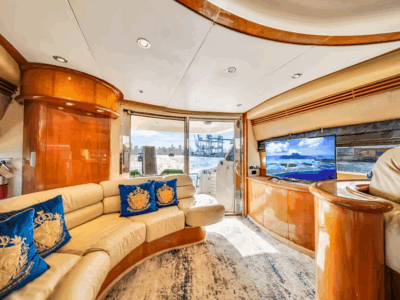 Celebrate in Italian Luxury Aboard the 65ft Aicon G Flybridge Yacht in Miami